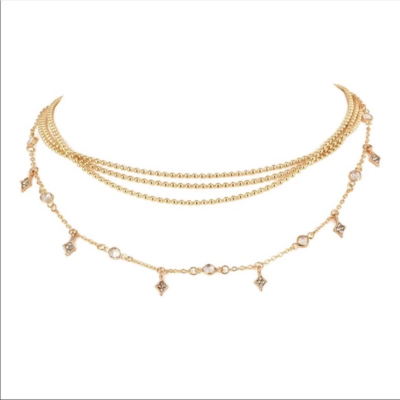 • Quinn • Layered Stardust Choker - Picture 2 of 3